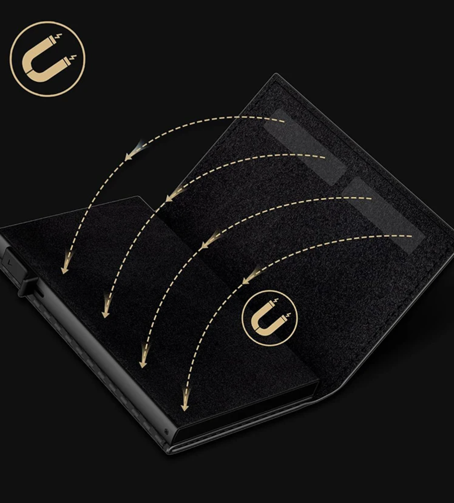 Porta-Cartões RFID Anti-Clonagem - Minimalista, Sofisticado e com sistema Pop-Up Porta-Cartões RFID Anti-Clonagem - Minimalista, Sofisticado e com sistema Pop-Up